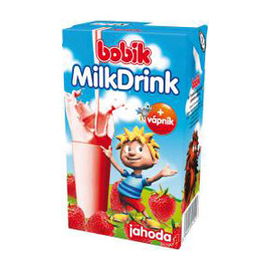 Bobík Milk drink jahoda 250 ml. / 1ks
