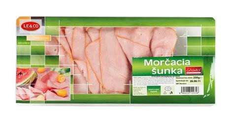 Šunka morčacia výberová plátky chladená 200 g, LE&CO. / 1ks