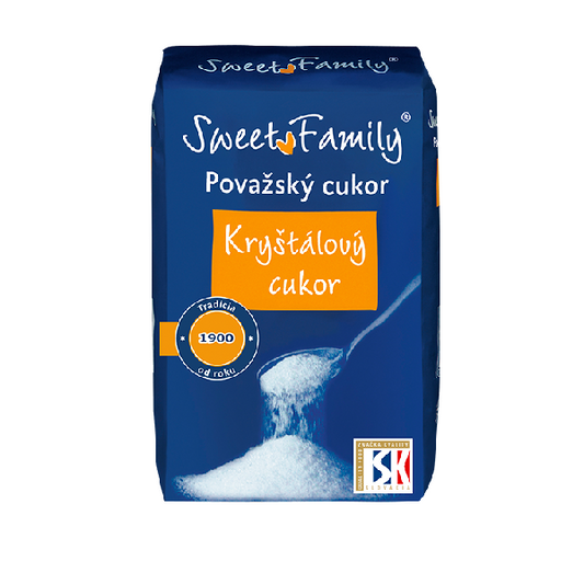 Cukor kryštálový Sweet family 1kg. / 1ks